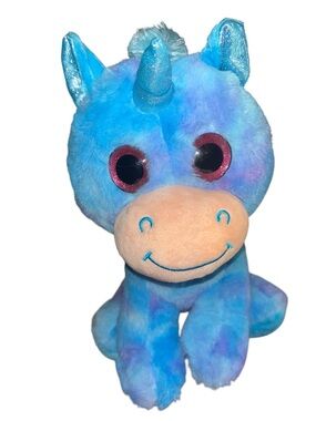 Beanie Boo Blue Plush Unicorn Stuffed Toy - Kids Plush